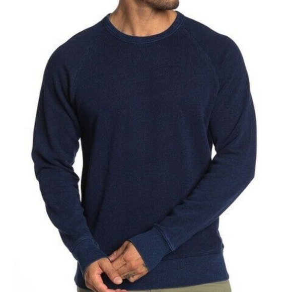NEW! Slate & Stone Indigo Crew Raglan Pullover - Picture 1 of 6